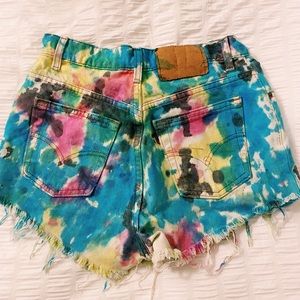 Levi's Shorts - Tie Dye Levi Jean Shorts Levi's Shorts - Tie Dye Levi Jean Shorts